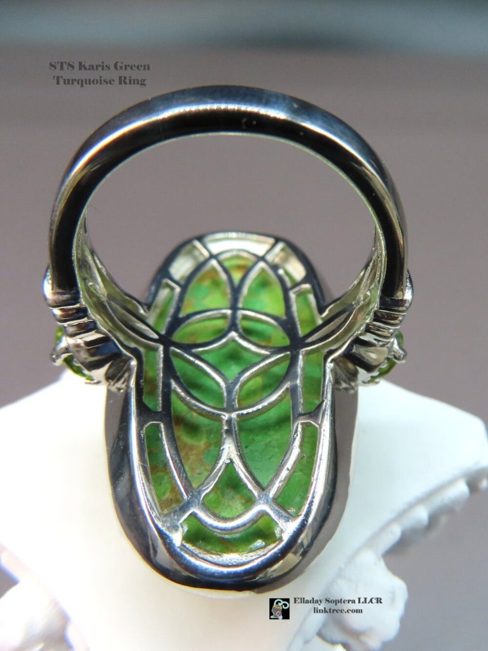 [SALE] STS Karis Green Turquoise Ring - Picture 9 of 11